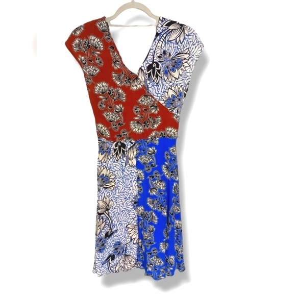 NWOT Mango Printed Colorblock Dress - Picture 7 of 10